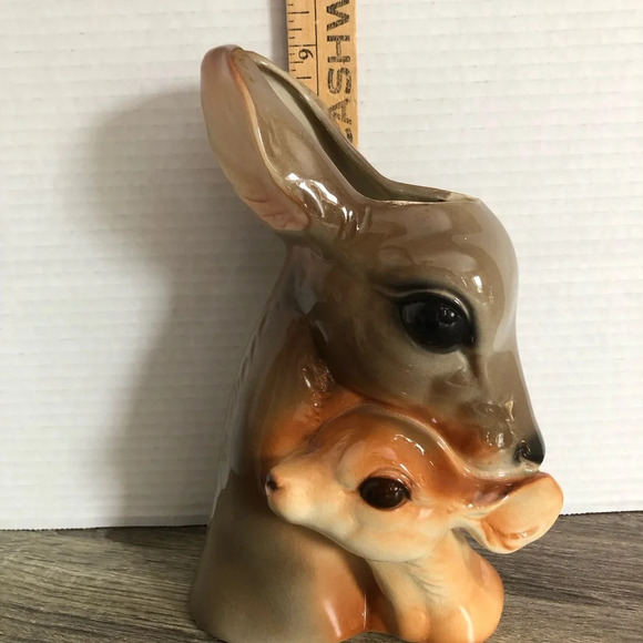 Vtg Royal Copley Doe and Fawn - Picture 10 of 12